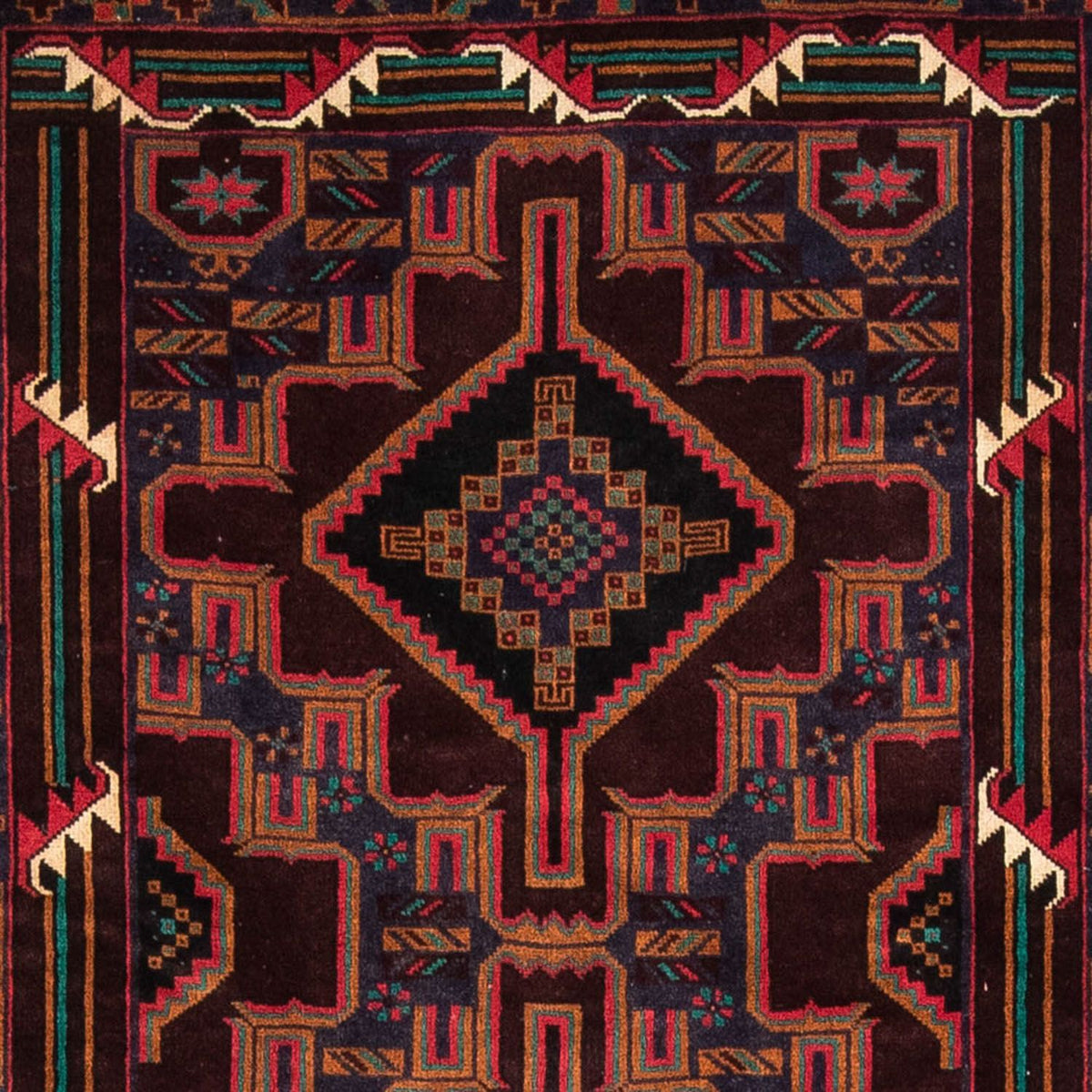 Biegacz Dywan beludżycki - 206 x 108 cm - brązowy