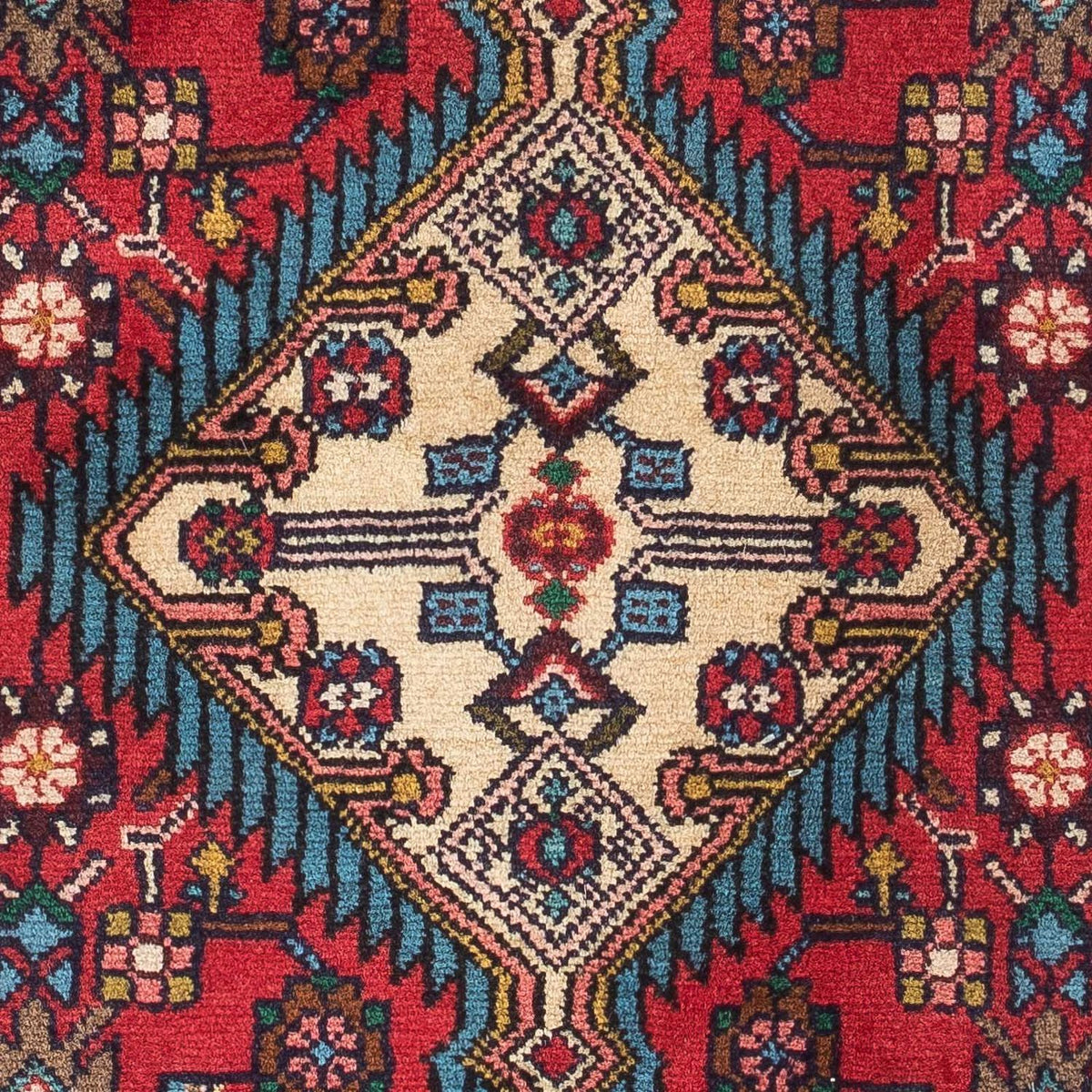 Perski dywan - Nomadyczny - 126 x 87 cm - czerwony