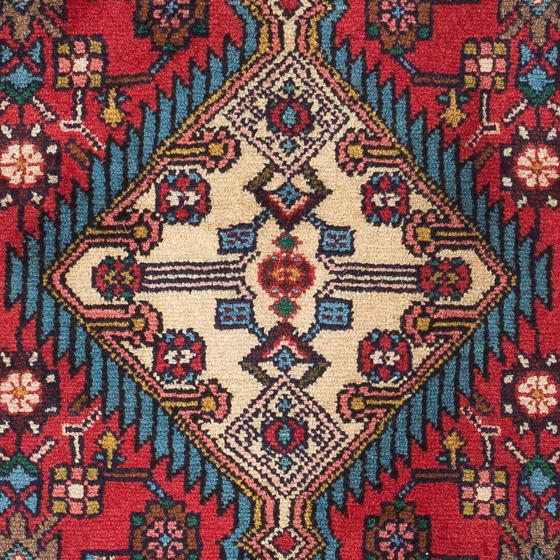 Perski dywan - Nomadyczny - 126 x 87 cm - czerwony