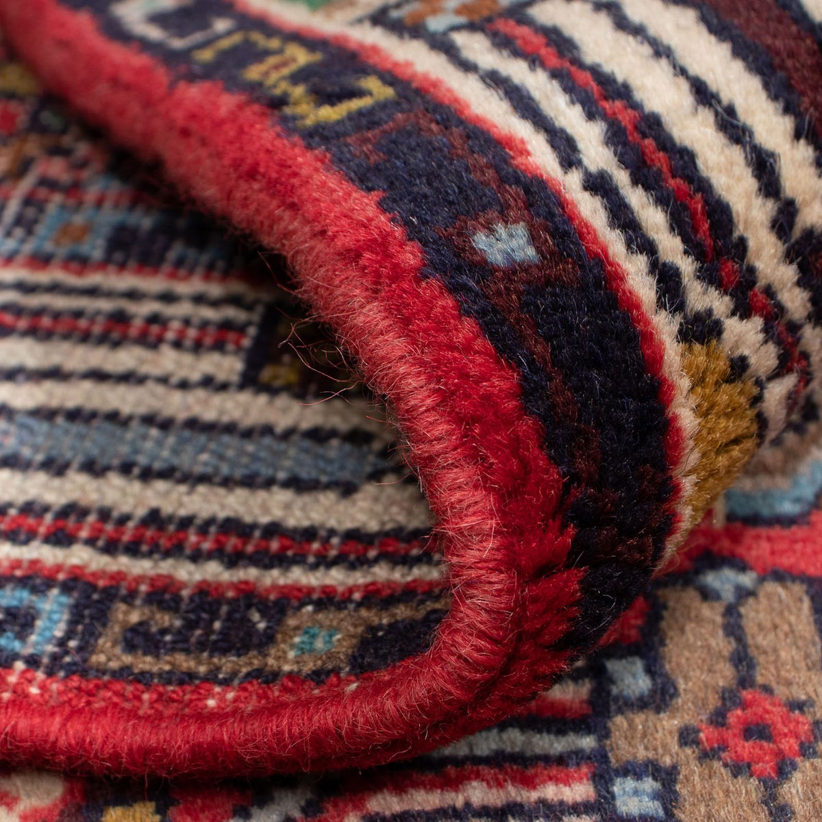 Perski dywan - Nomadyczny - 126 x 87 cm - czerwony