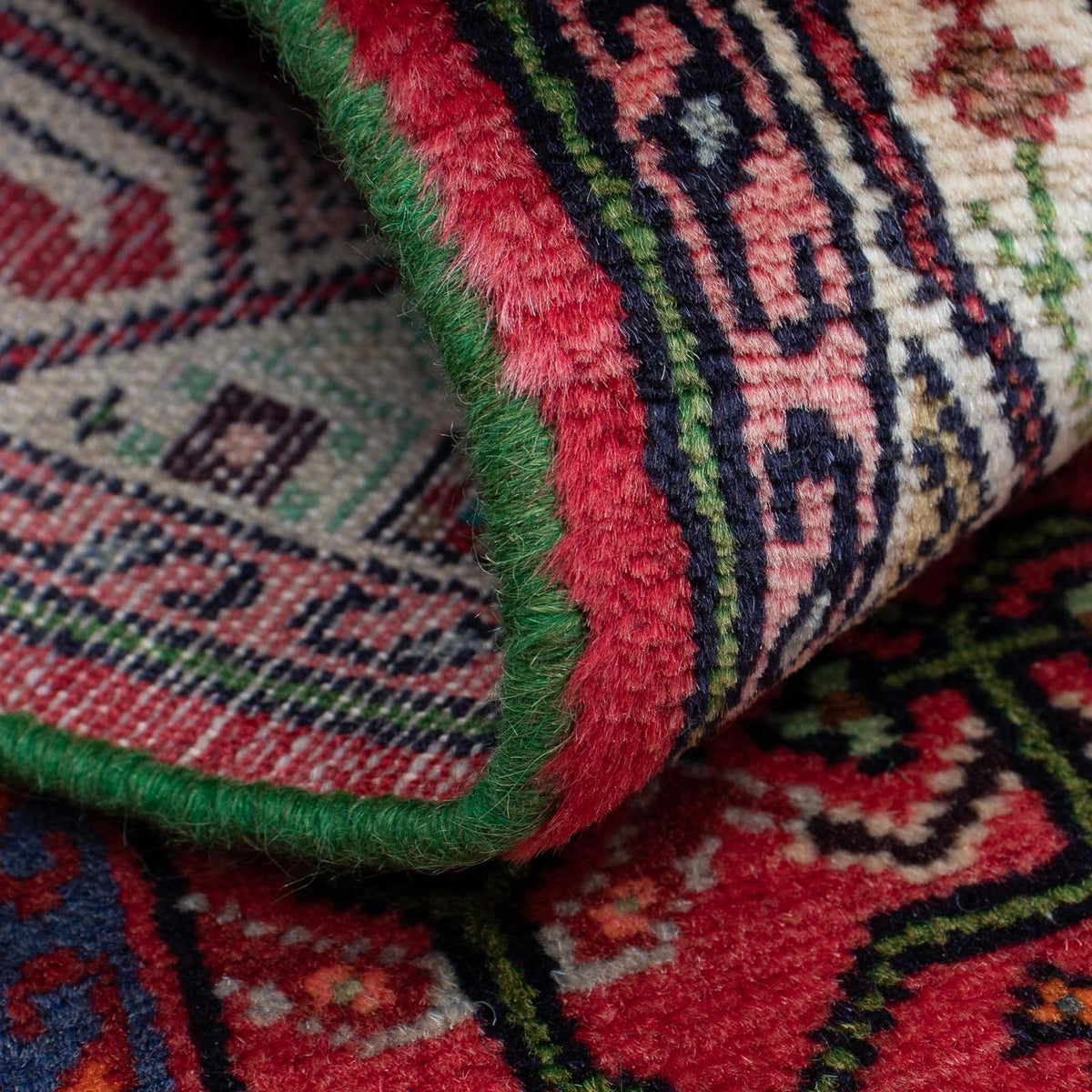 Perski dywan - Nomadyczny - 129 x 76 cm - czerwony