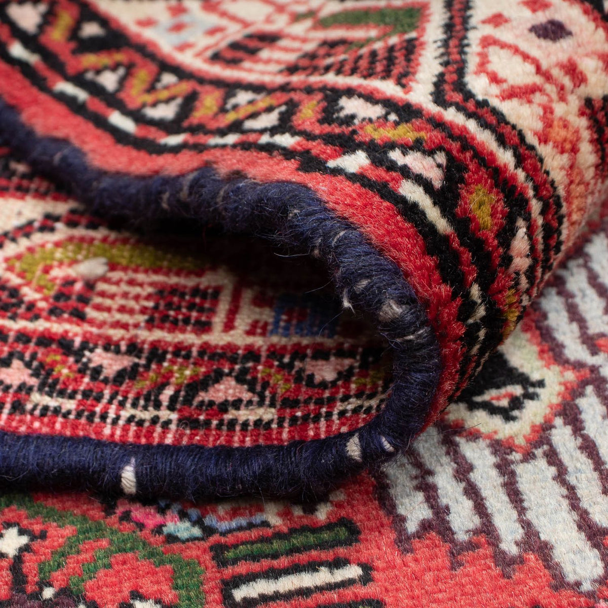 Perski dywan - Nomadyczny - 128 x 79 cm - czerwony