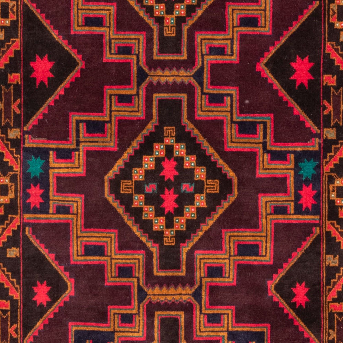 Biegacz Dywan beludżycki - 193 x 106 cm - ciemnoniebieski