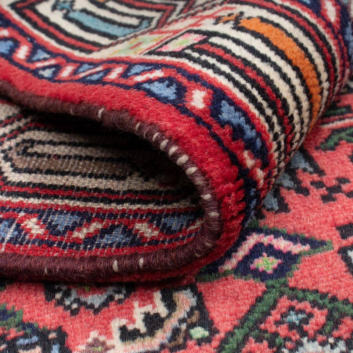 Perski dywan - Nomadyczny - 125 x 81 cm - czerwony