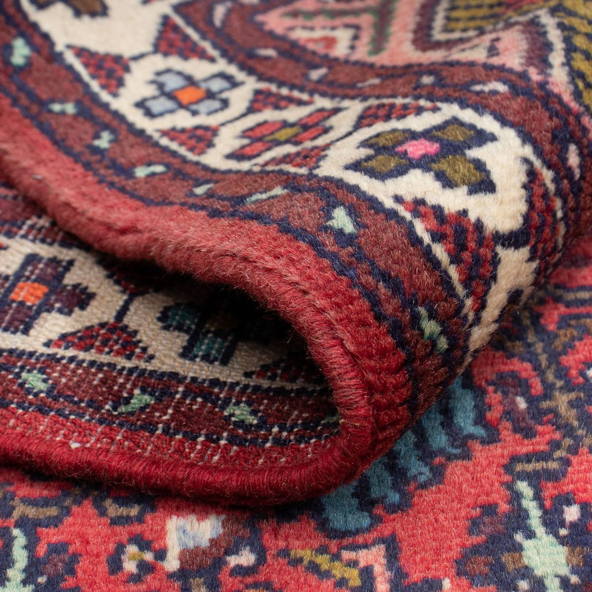 Perski dywan - Nomadyczny - 127 x 79 cm - czerwony