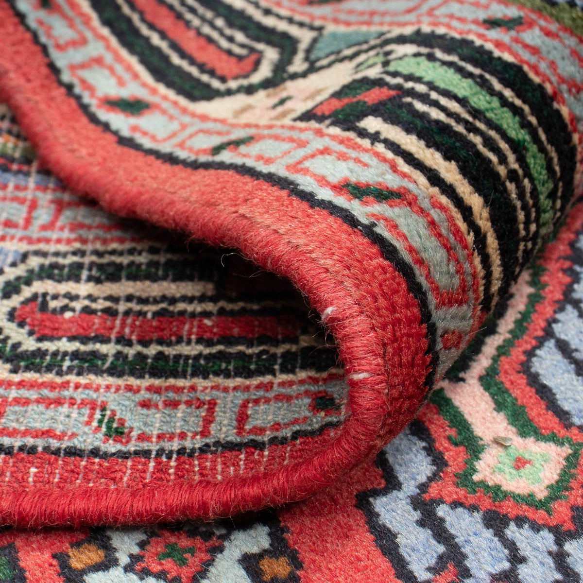 Perski dywan - Nomadyczny - 127 x 76 cm - czerwony