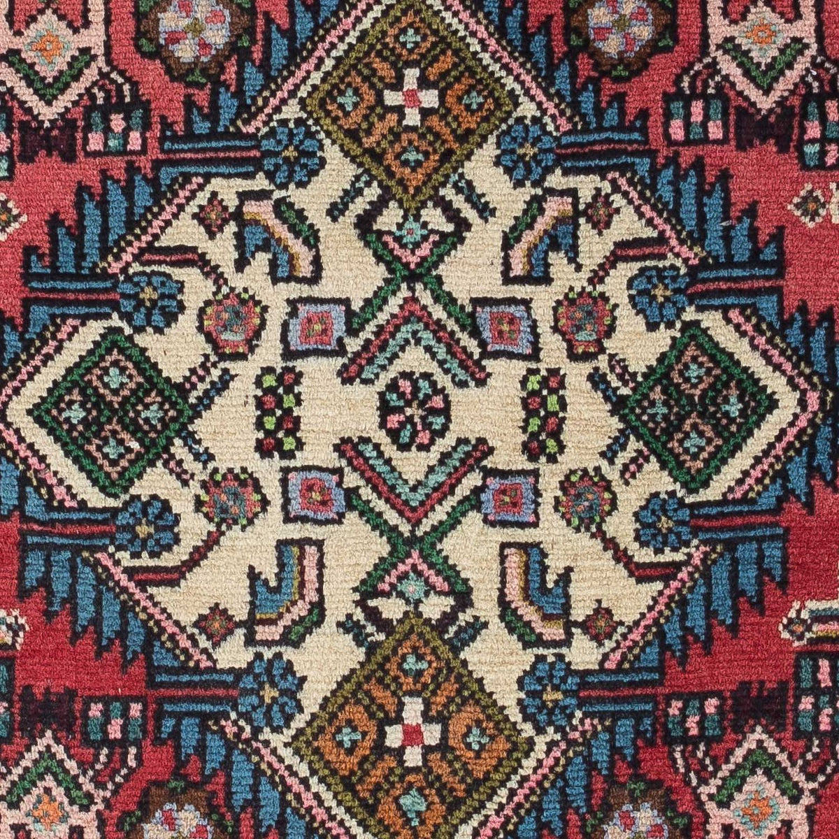 Perski dywan - Nomadyczny - 125 x 77 cm - czerwony