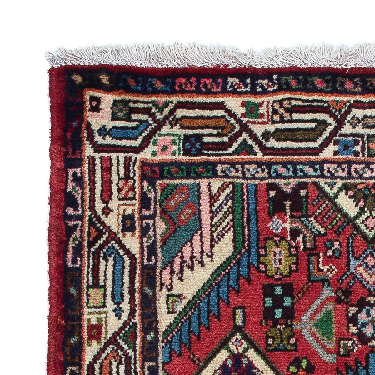 Perski dywan - Nomadyczny - 125 x 77 cm - czerwony