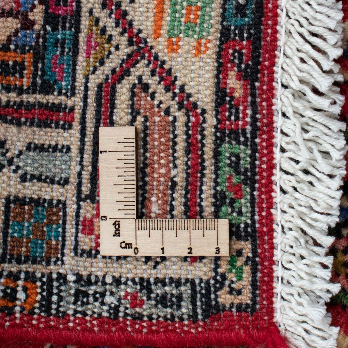 Perski dywan - Nomadyczny - 124 x 78 cm - czerwony