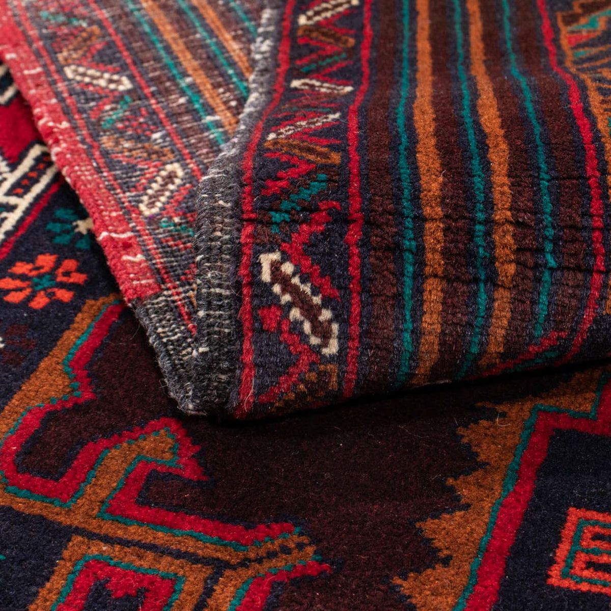 Biegacz Dywan beludżycki - 197 x 105 cm - ciemna czerwień