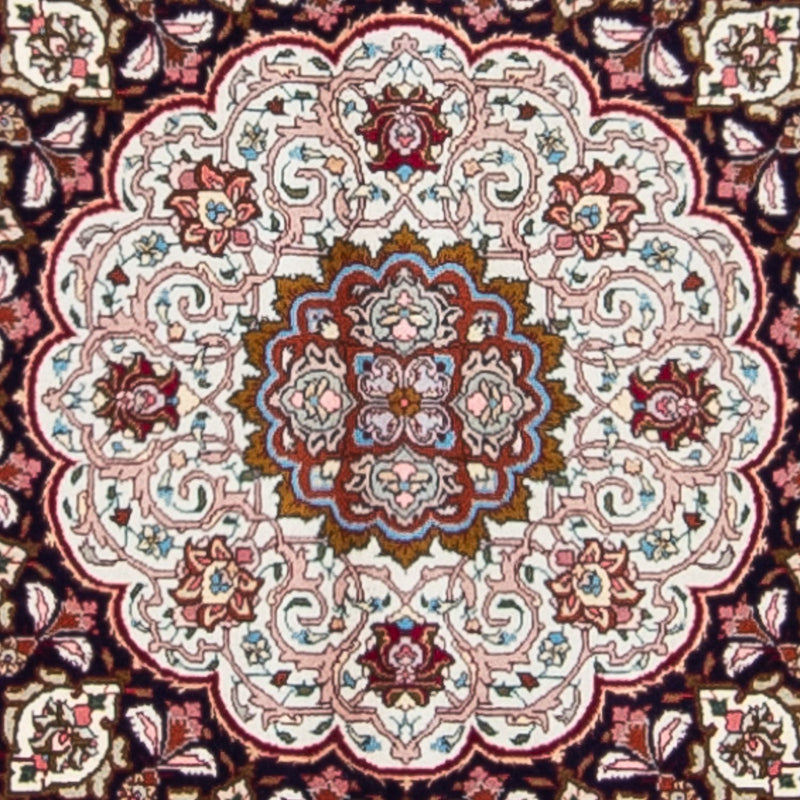 Dywan perski - Tabriz - Królewski kwadratowy  - 300 x 297 cm - ciemna czerwień