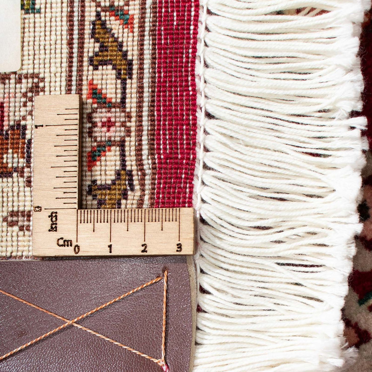 Dywan perski - Tabriz - Królewski kwadratowy  - 300 x 297 cm - ciemna czerwień