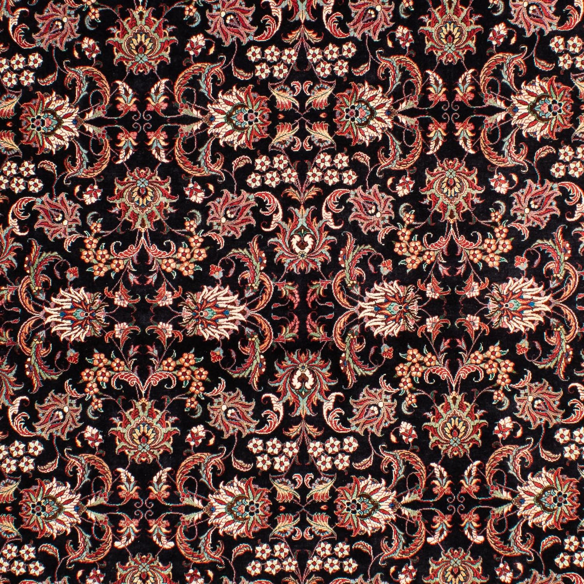 Dywan perski - Bijar - 299 x 203 cm - ciemnoniebieski