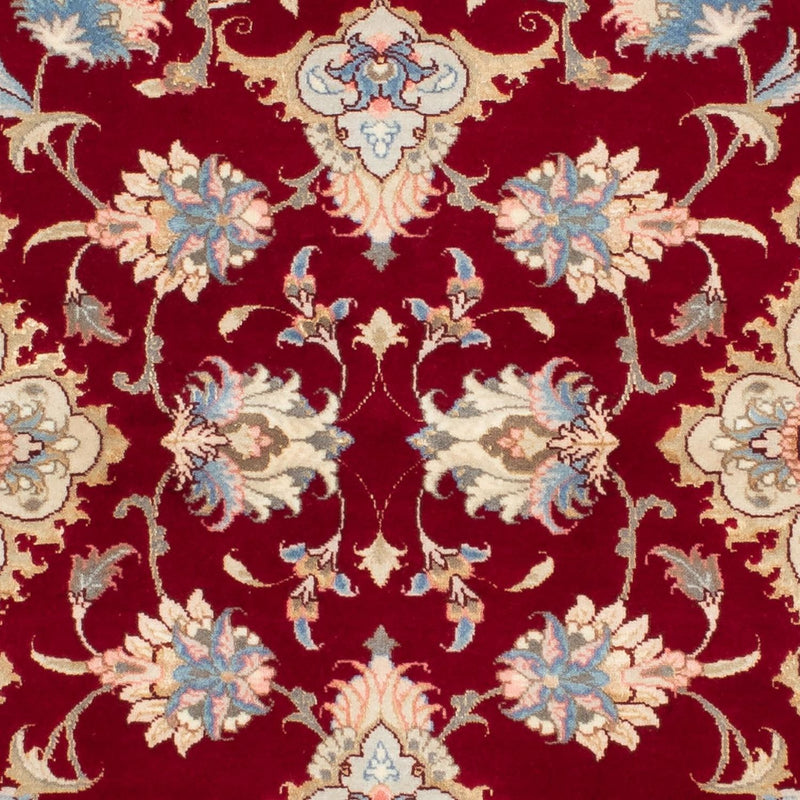 Biegacz Dywan perski - Tabriz - Królewski - 213 x 83 cm - ciemna czerwień