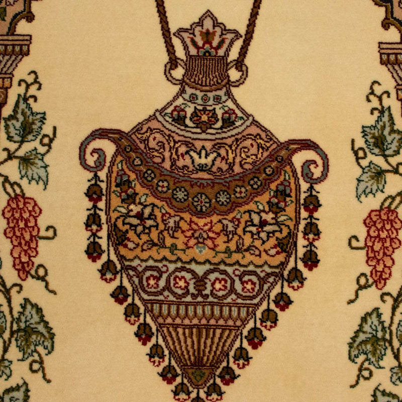 Dywan perski - Tabriz - Królewski - 153 x 103 cm - beżowy