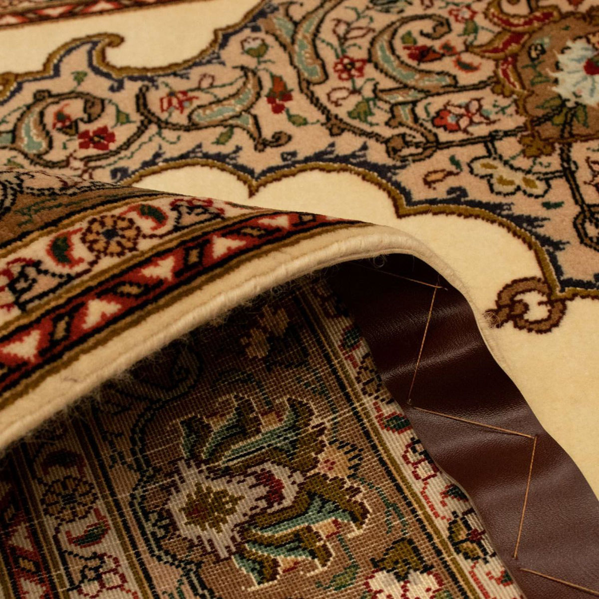 Dywan perski - Tabriz - Królewski - 153 x 103 cm - beżowy