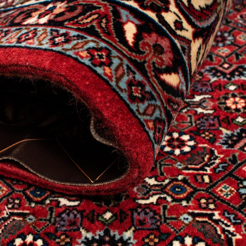 Dywan perski - Bijar - 242 x 203 cm - ciemna czerwień