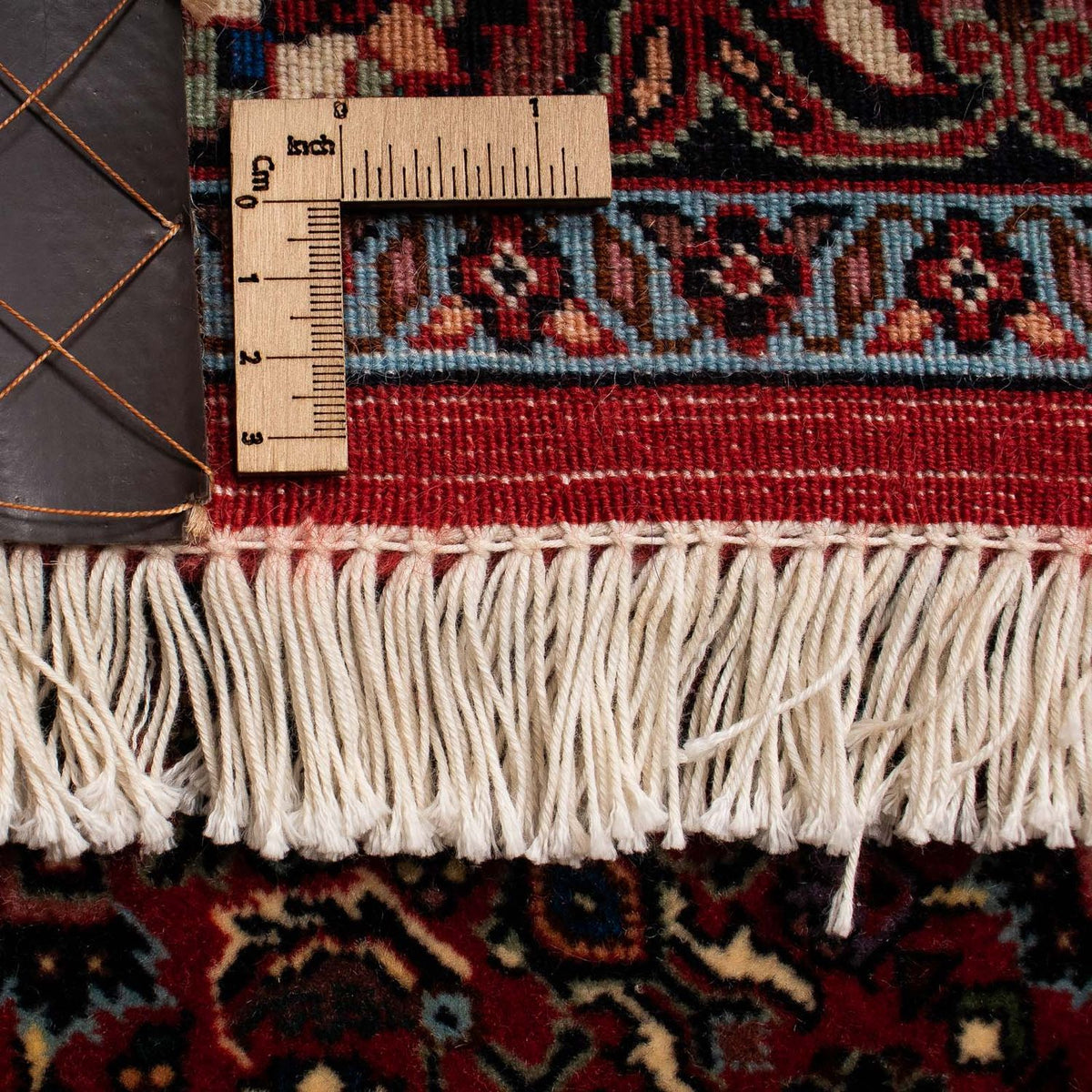 Dywan perski - Bijar - 242 x 203 cm - ciemna czerwień