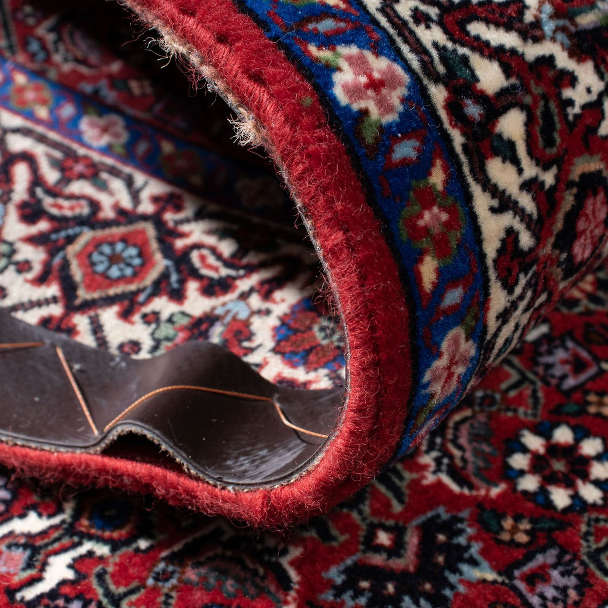 Biegacz Dywan perski - Bijar - 295 x 86 cm - rdza