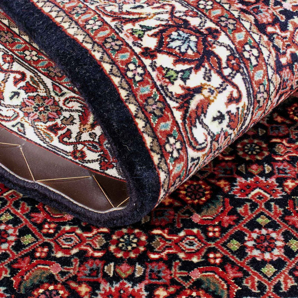 Dywan perski - Bijar - 170 x 108 cm - ciemnoniebieski