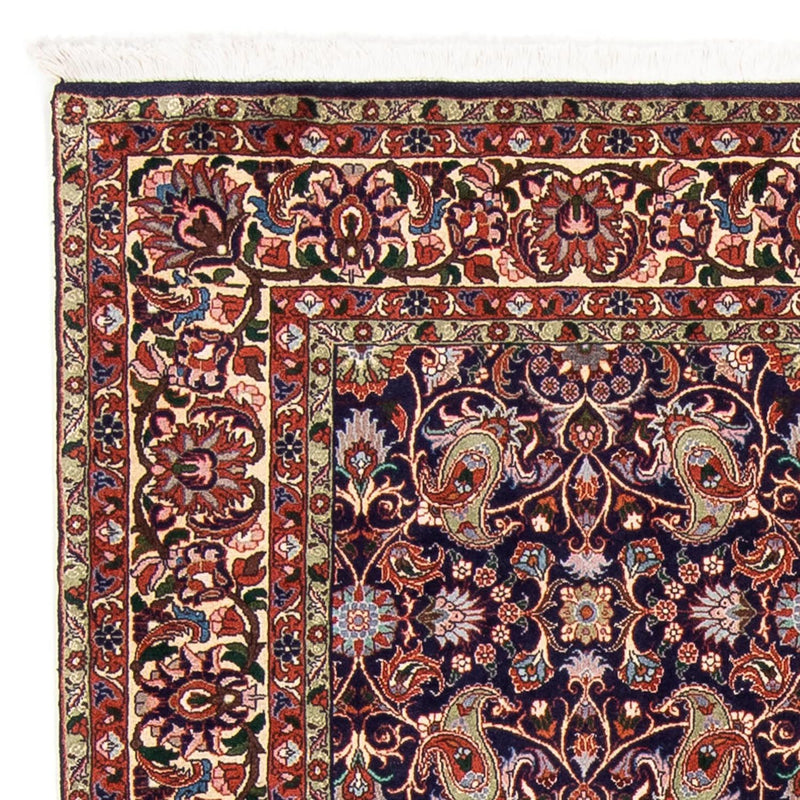 Dywan perski - Bijar - 247 x 169 cm - ciemnoniebieski