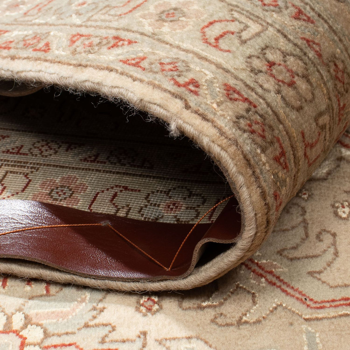 Dywan perski - Tabriz - Królewski - 296 x 198 cm - jasnobrązowy