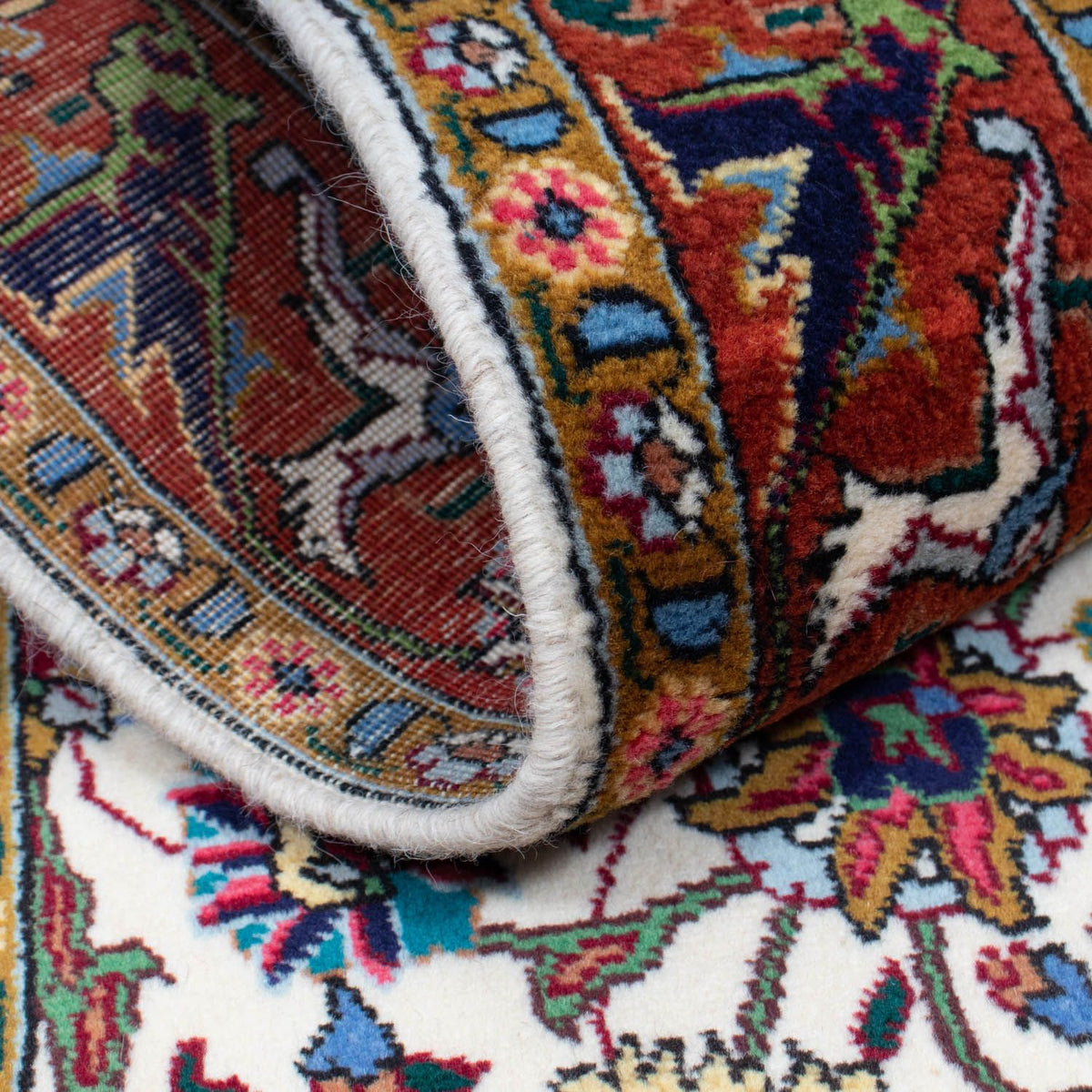 Dywan perski - Tabriz - Królewski - 158 x 96 cm - beżowy