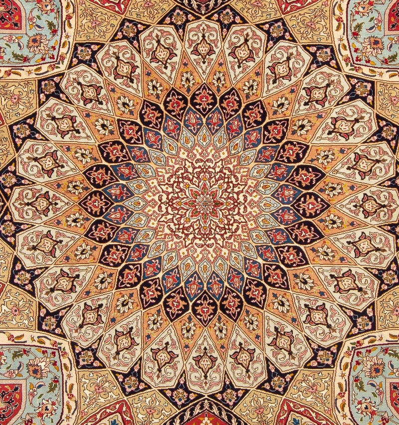 Dywan perski - Tabriz - Królewski - 246 x 205 cm - wielokolorowy