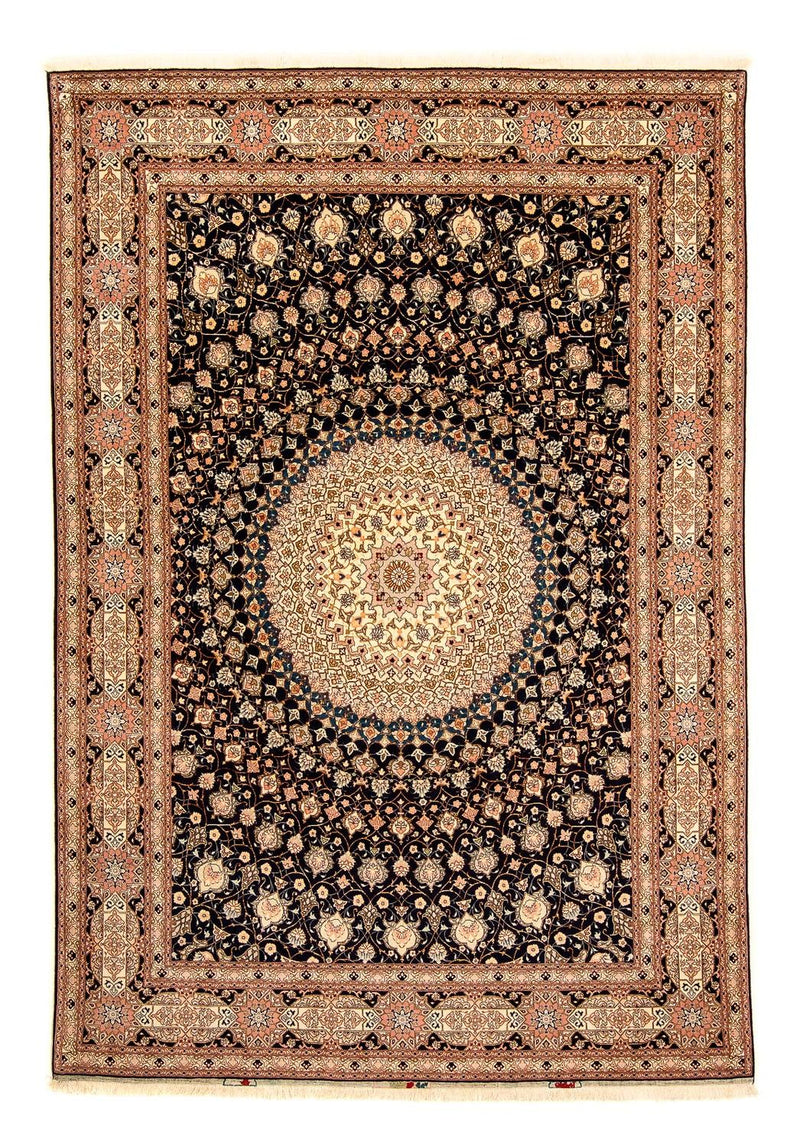 Dywan perski - Tabriz - Królewski - 338 x 248 cm - ciemnoniebieski