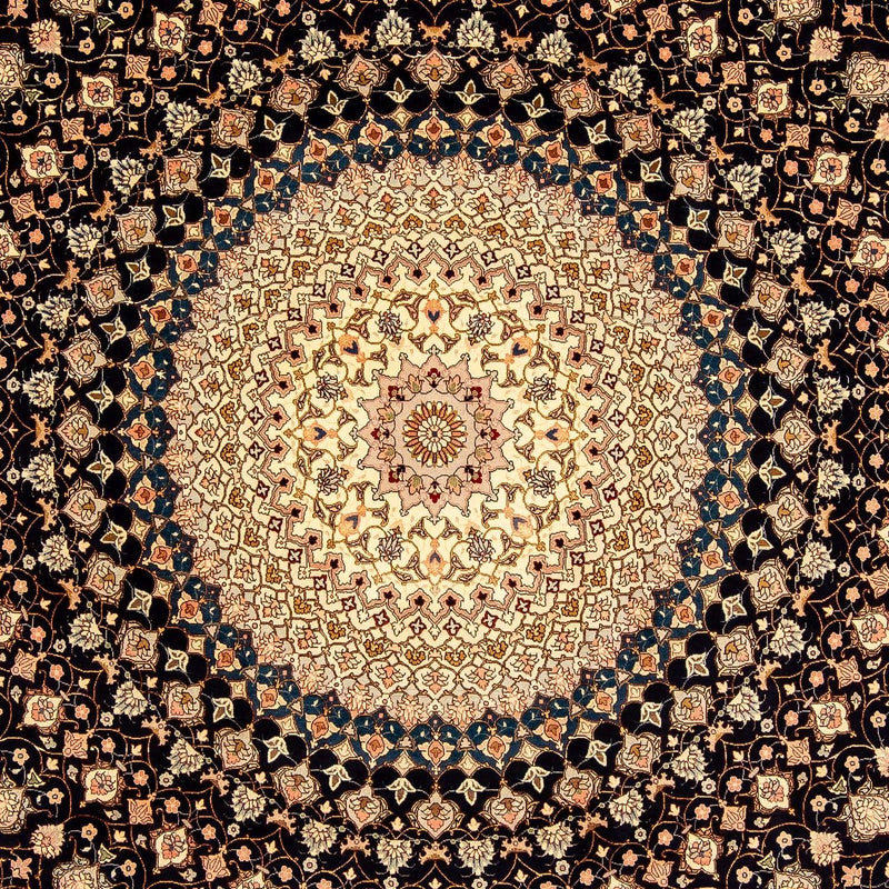 Dywan perski - Tabriz - Królewski - 338 x 248 cm - ciemnoniebieski
