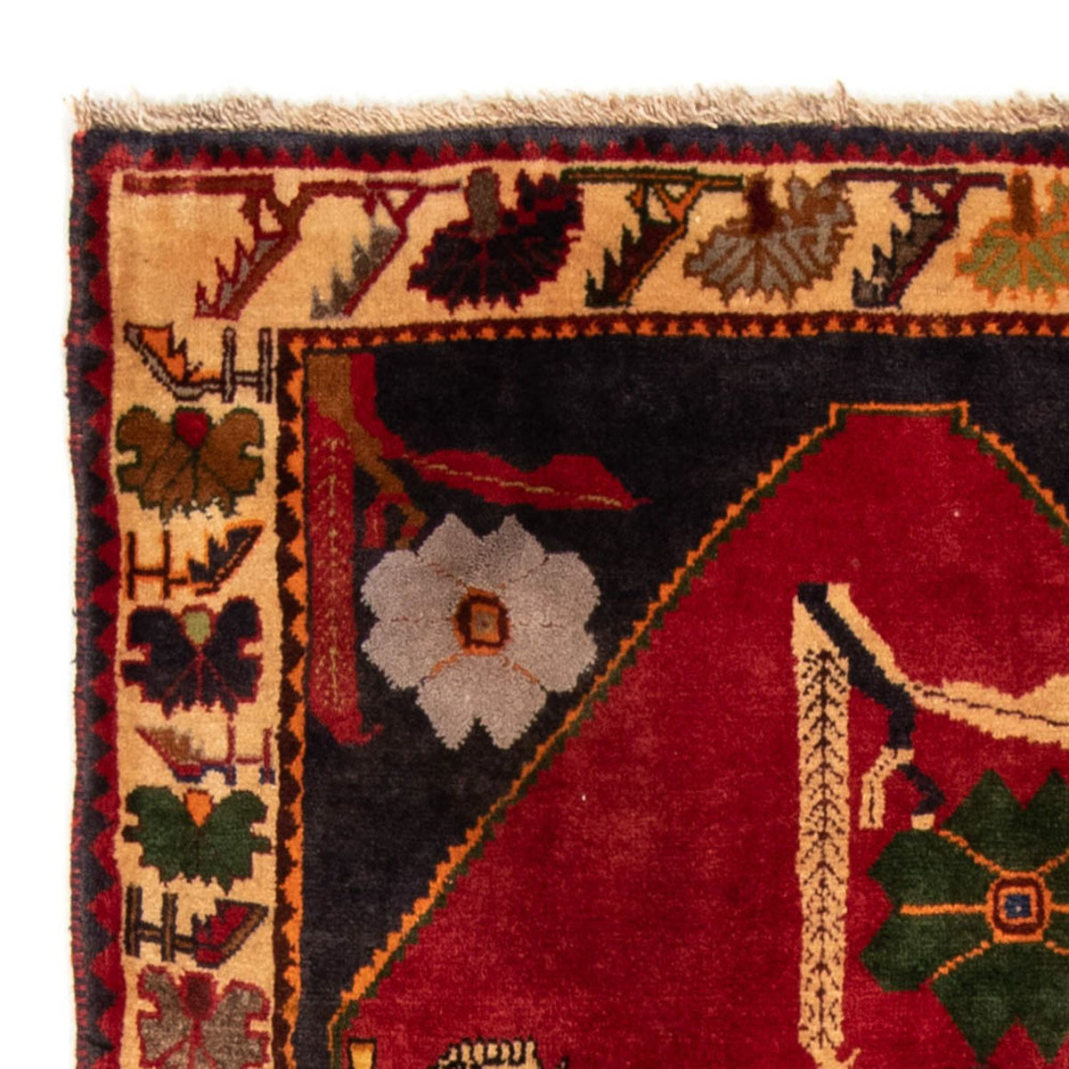 Perski dywan - Nomadyczny - 188 x 108 cm - czerwony