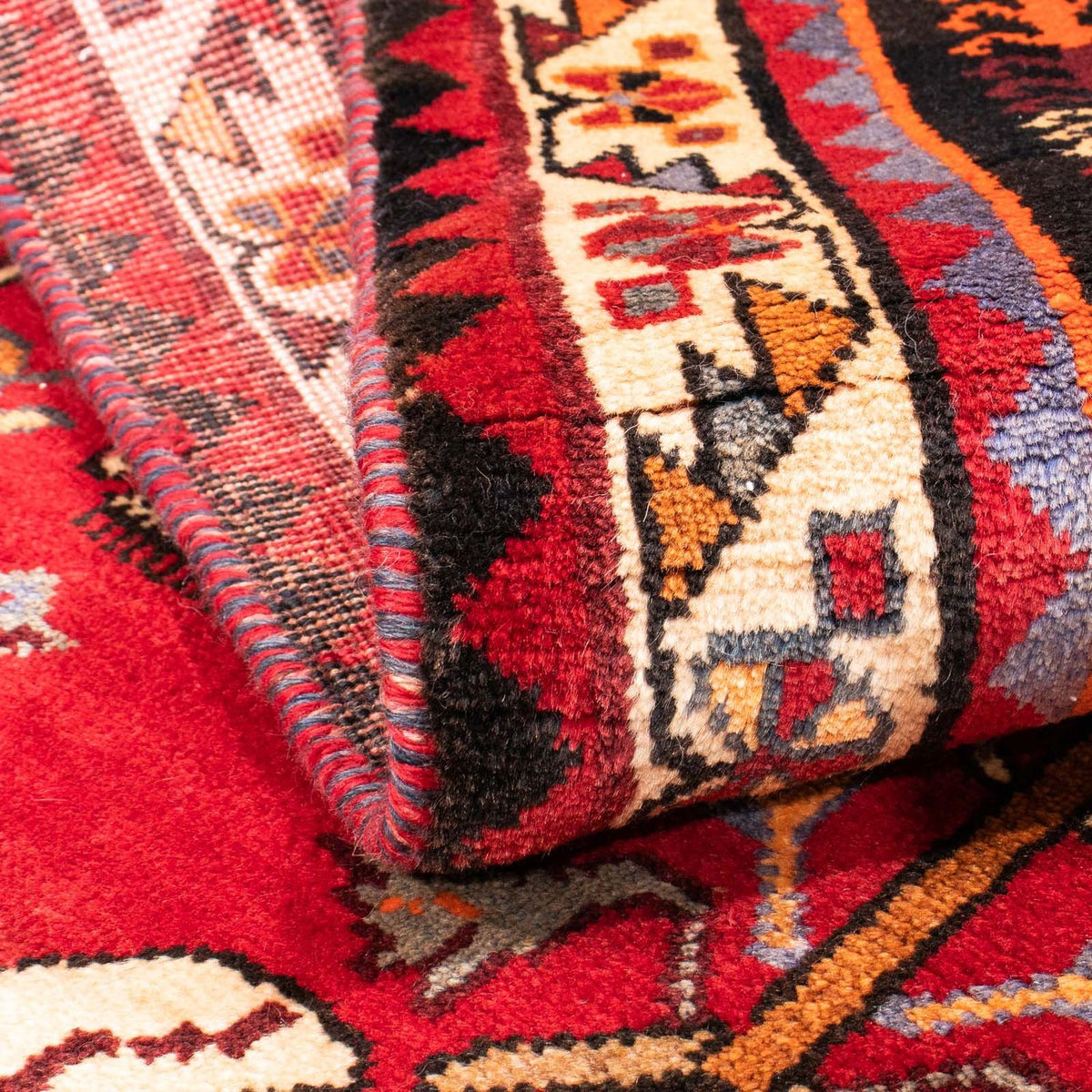 Perski dywan - Nomadyczny - 166 x 112 cm - ciemna czerwień