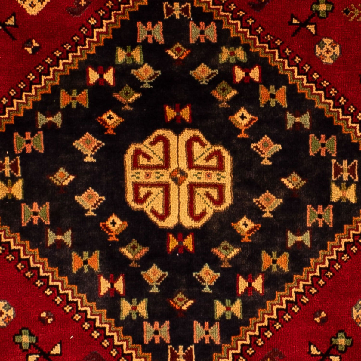 Perski dywan - Nomadyczny - 302 x 214 cm - ciemna czerwień