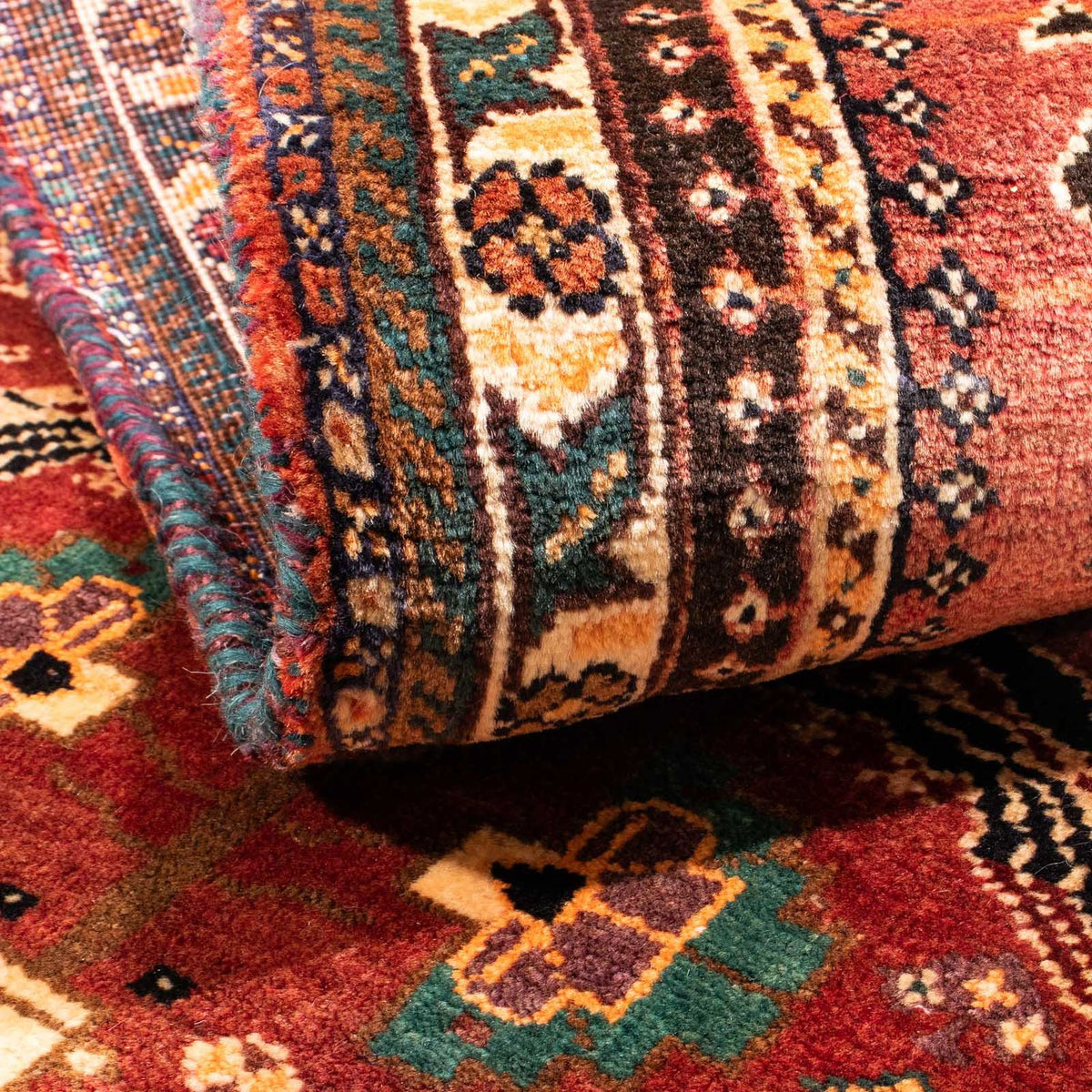 Biegacz Perski dywan - Nomadyczny - 160 x 83 cm - ciemna czerwień