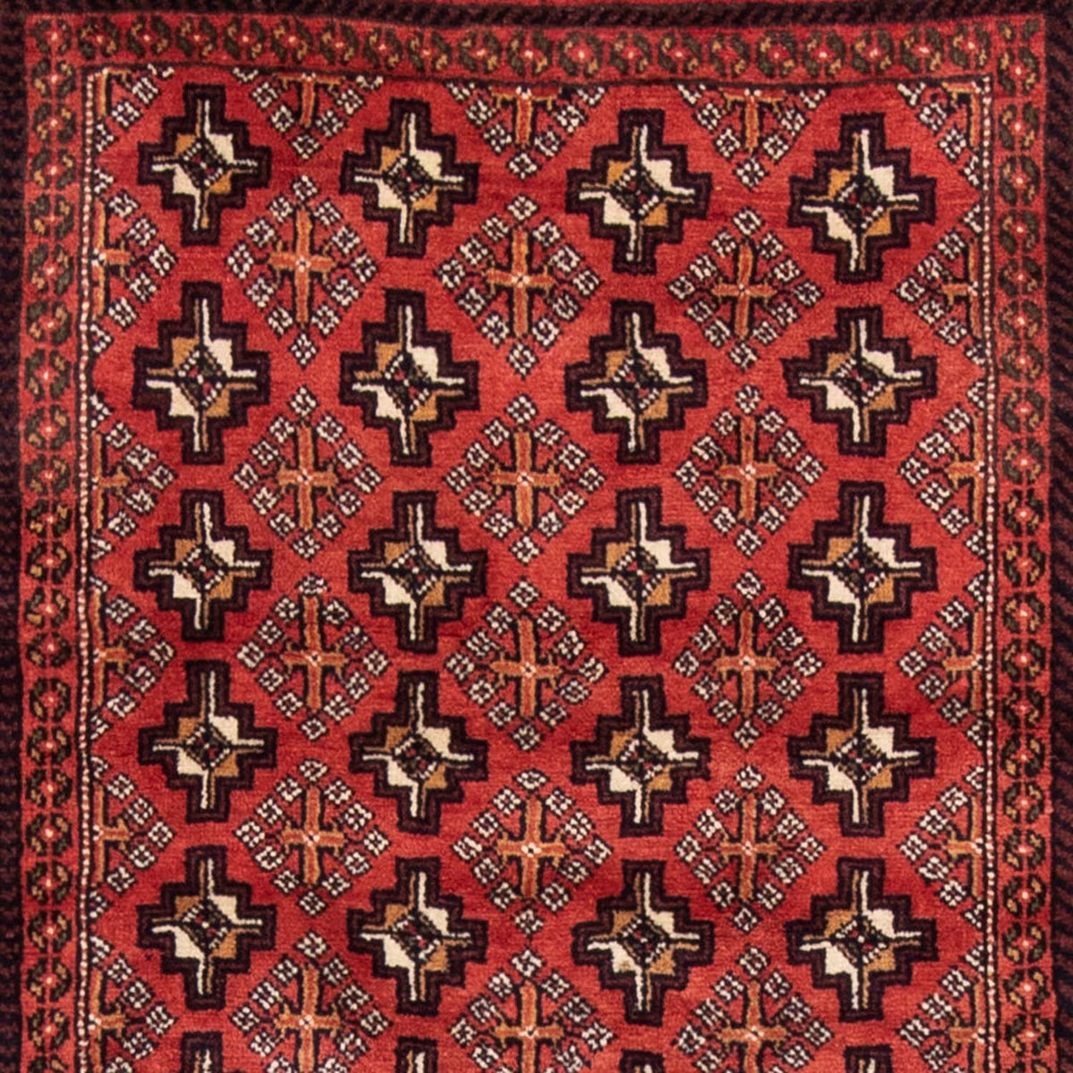 Biegacz Perski dywan - Nomadyczny - 210 x 107 cm - czerwony