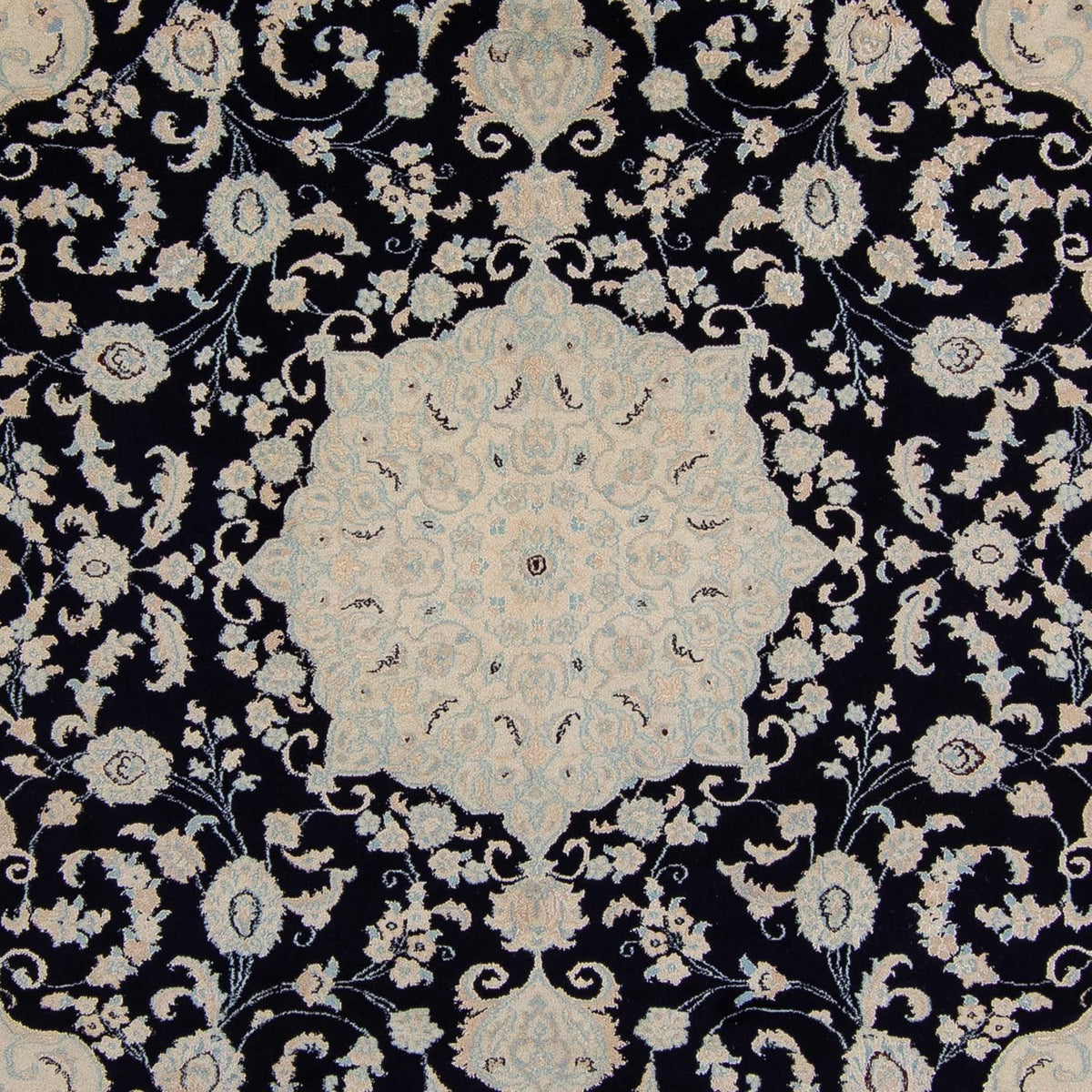 Dywan perski - Nain - 348 x 248 cm - ciemnoniebieski