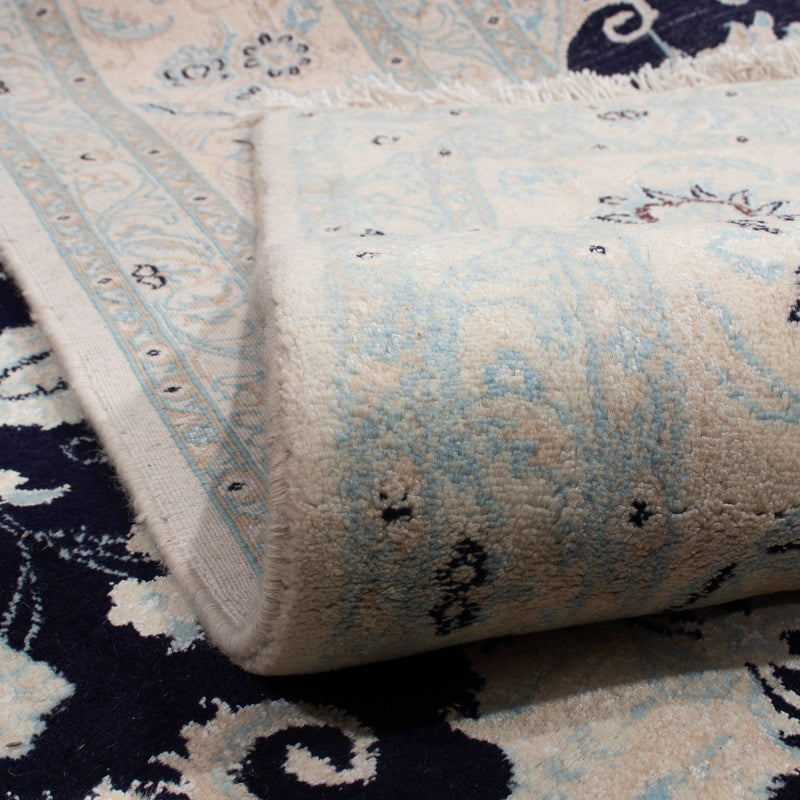 Dywan perski - Nain - 348 x 248 cm - ciemnoniebieski