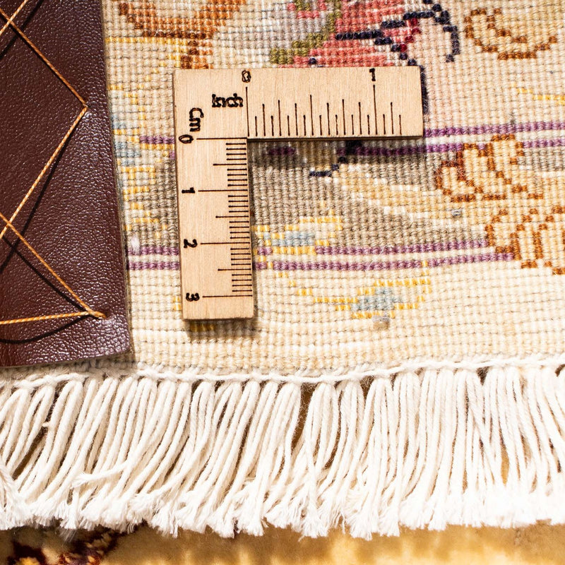 Biegacz Dywan perski - Tabriz - Królewski - 314 x 80 cm - jasnobrązowy