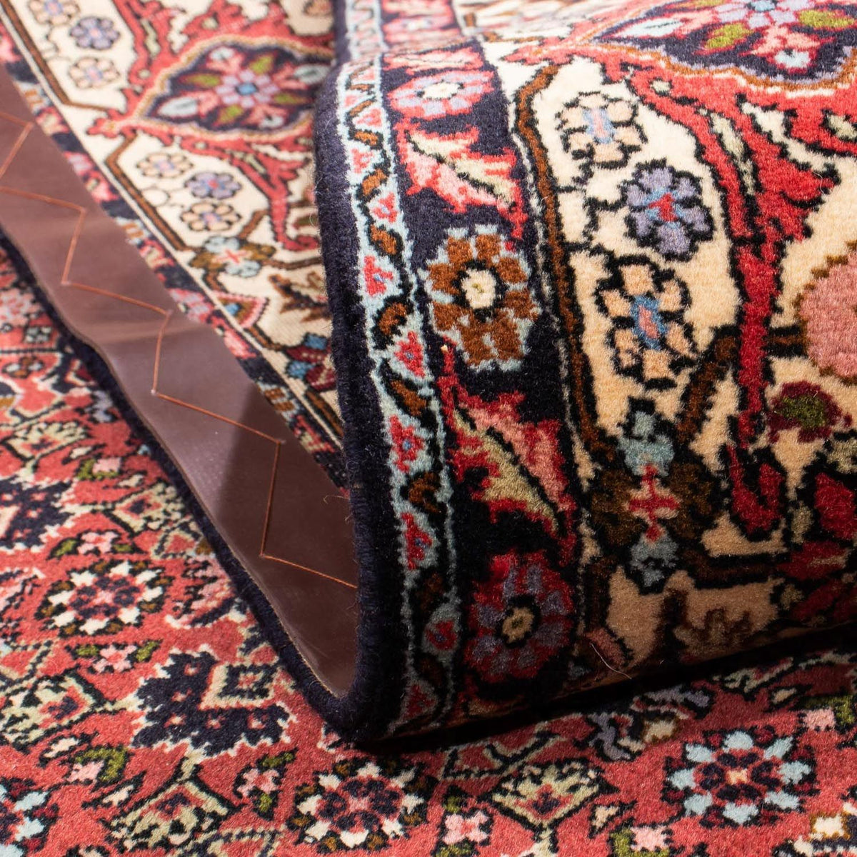 Dywan perski - Bijar - 298 x 198 cm - ciemna czerwień