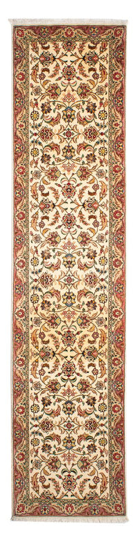 Biegacz Dywan perski - Tabriz - Królewski - 299 x 68 cm - beżowy