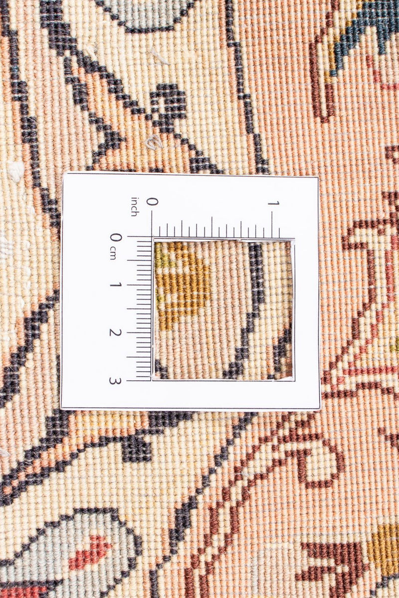 Dywan perski - Tabriz - Królewski okrągły  - 150 x 150 cm - beżowy