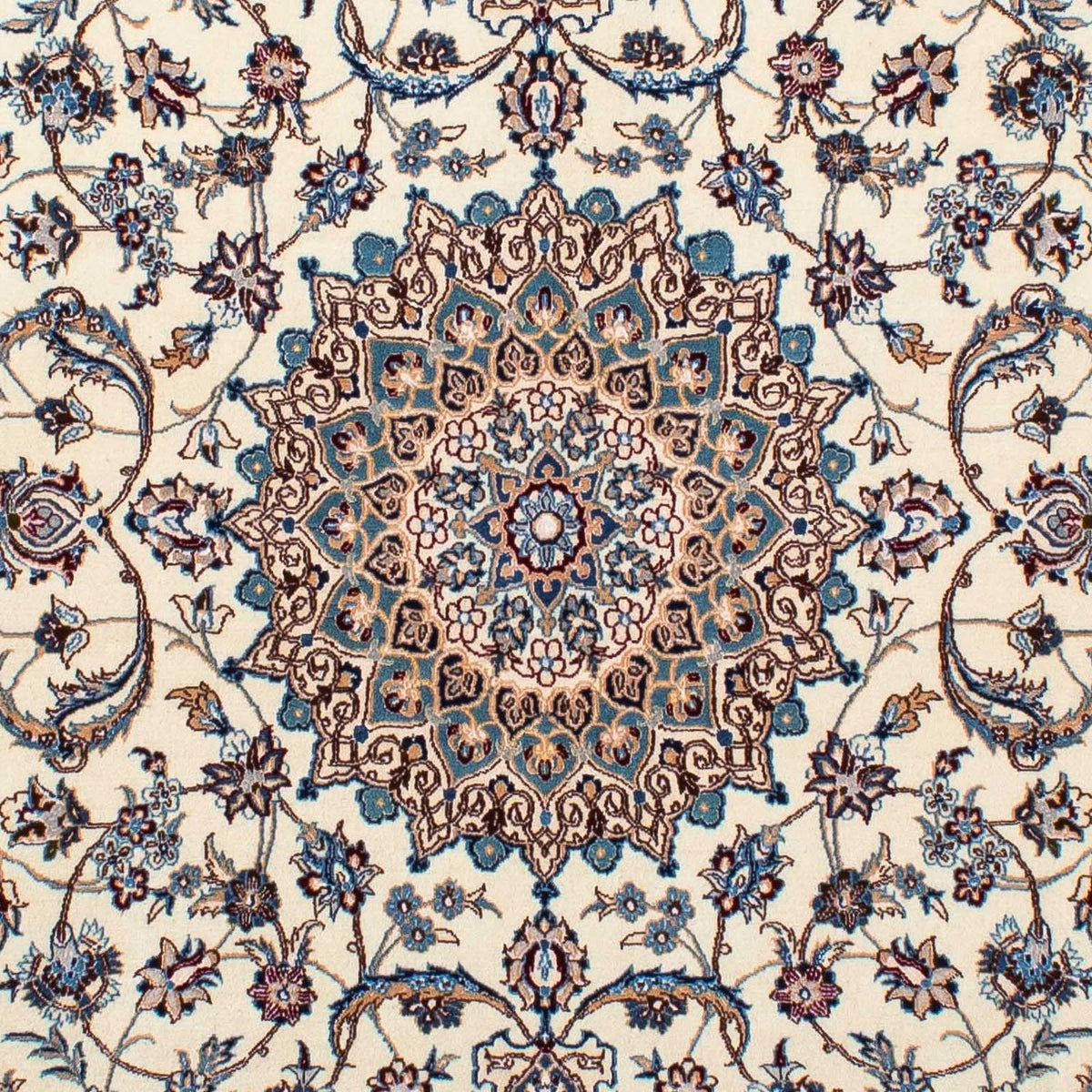 Dywan perski - Nain - Premium - 194 x 128 cm - beżowy