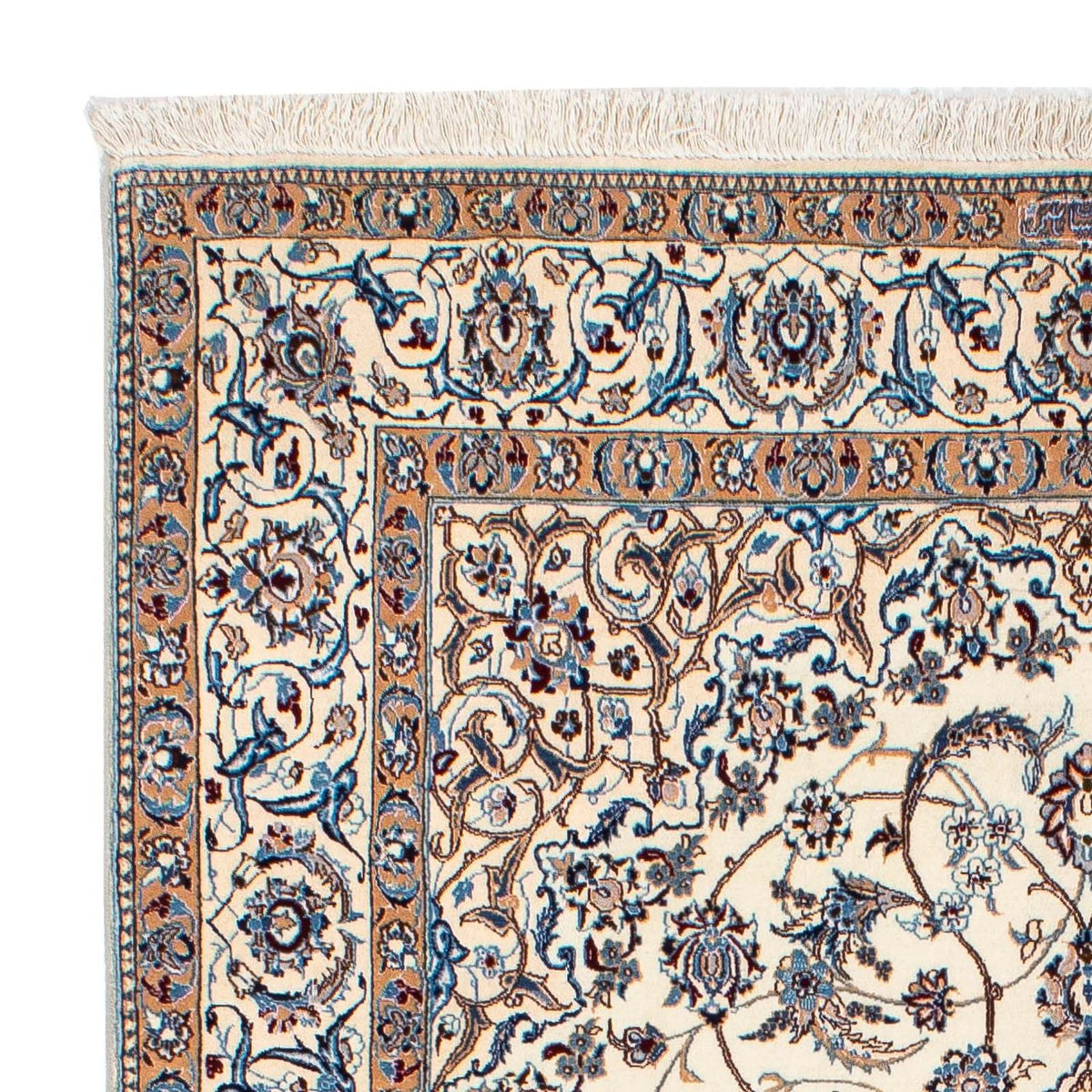 Dywan perski - Nain - Premium - 194 x 128 cm - beżowy