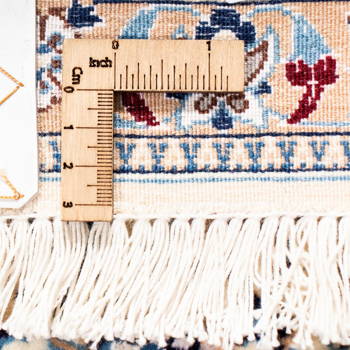 Dywan perski - Nain - Premium - 194 x 128 cm - beżowy