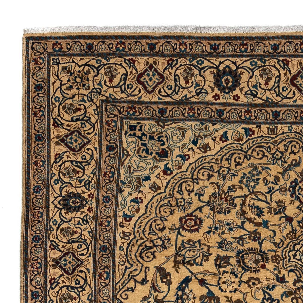 Dywan perski - Nain - Królewski - 340 x 240 cm - ciemny beż