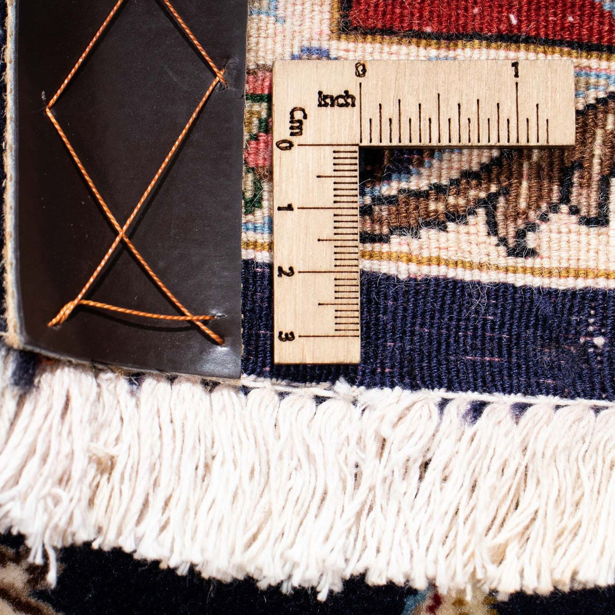 Dywan perski - Ghom - 198 x 142 cm - ciemnoniebieski