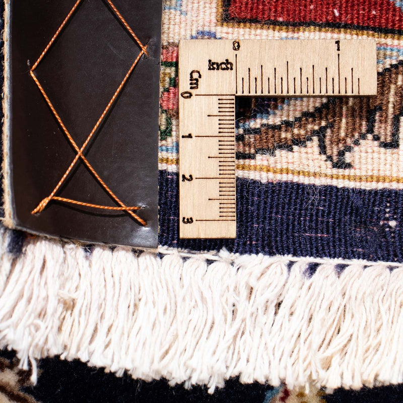 Dywan perski - Ghom - 198 x 142 cm - ciemnoniebieski