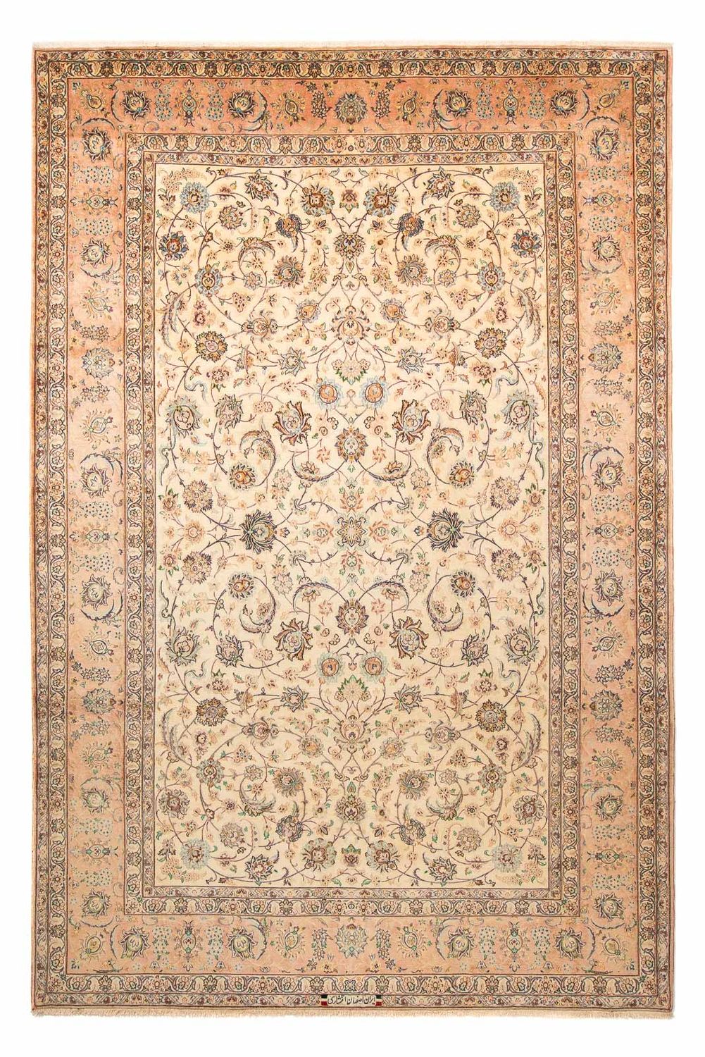 Dywan perski - Isfahan - Premium - 308 x 203 cm - beżowy