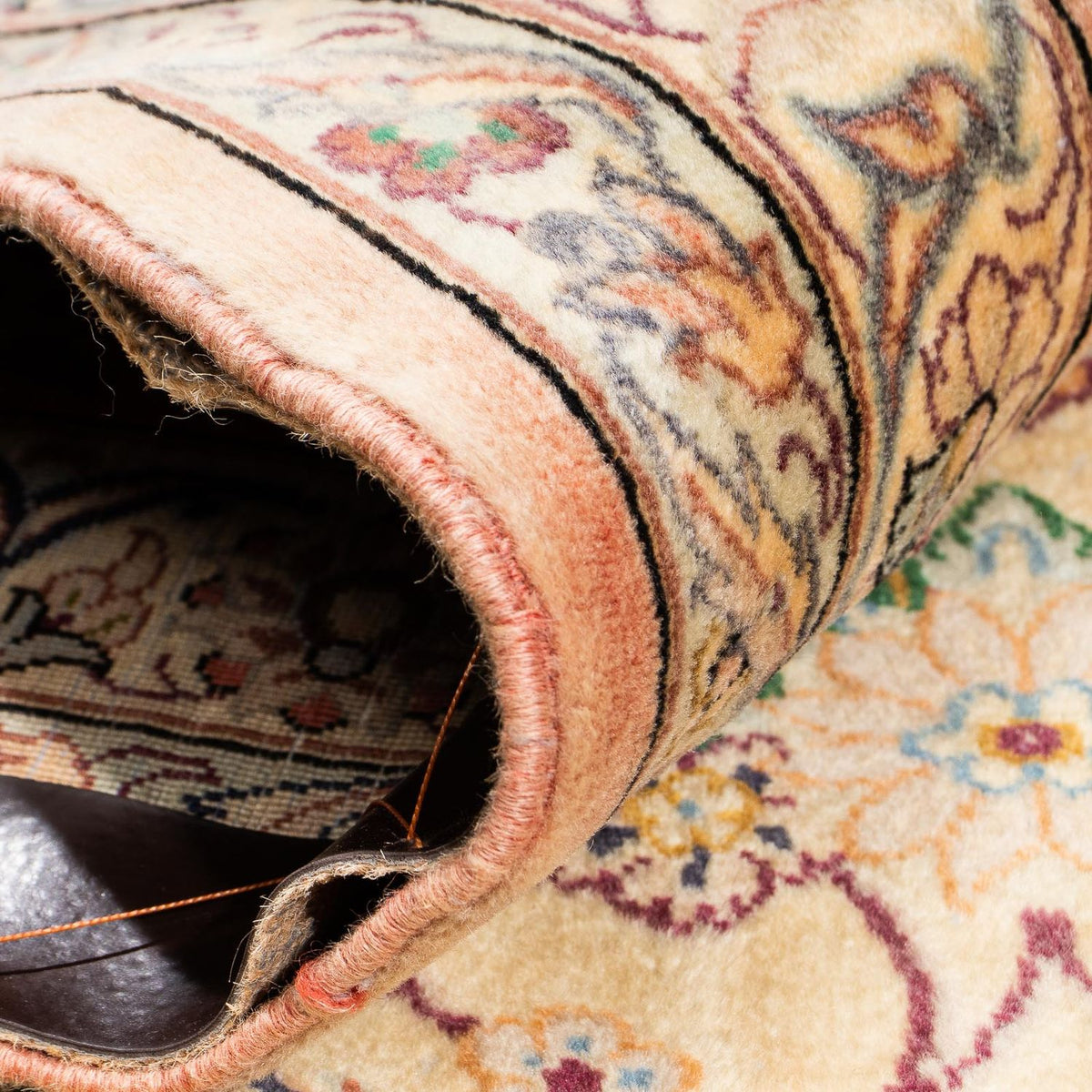 Dywan perski - Isfahan - Premium - 308 x 203 cm - beżowy