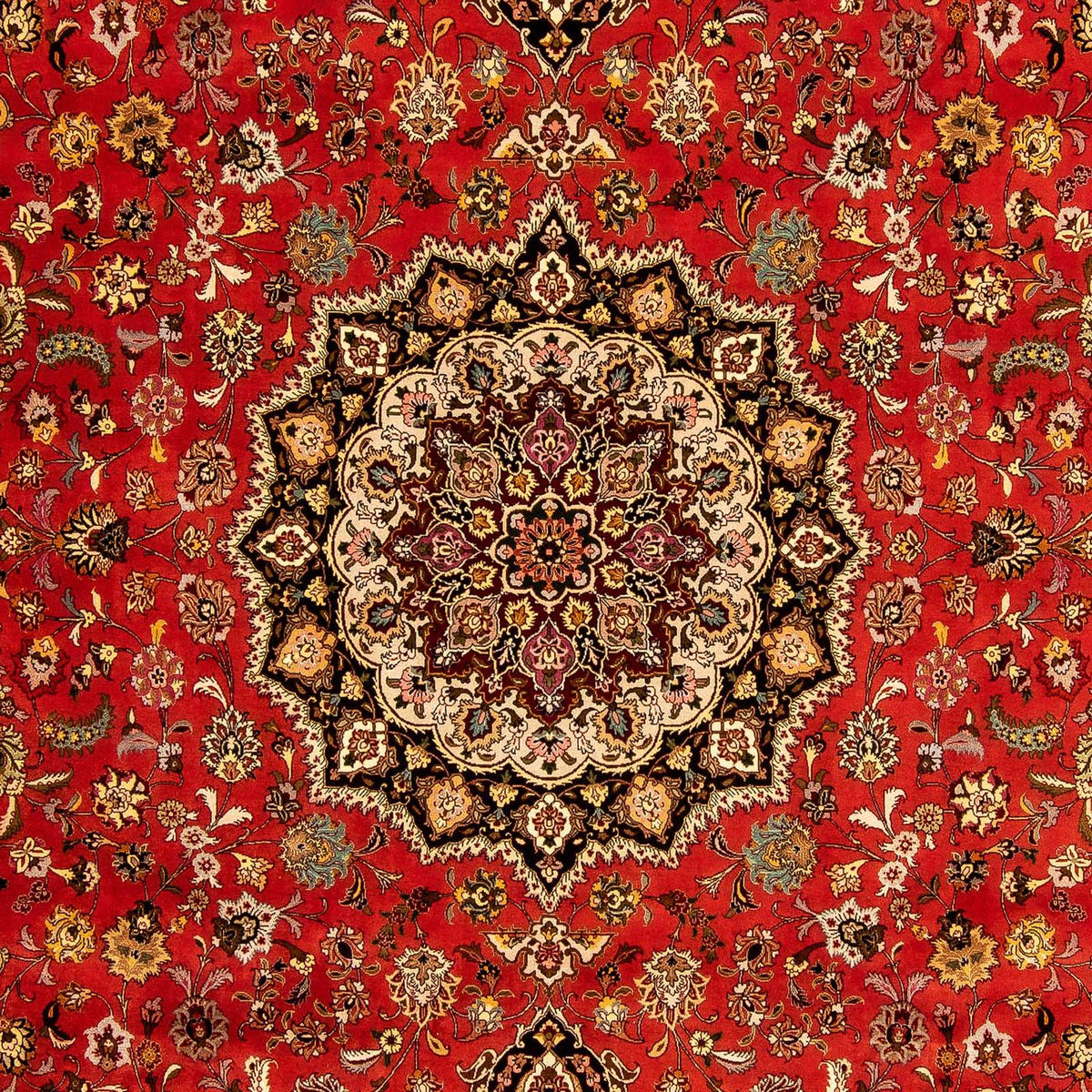 Dywan perski - Tabriz - Królewski - 359 x 254 cm - czerwony